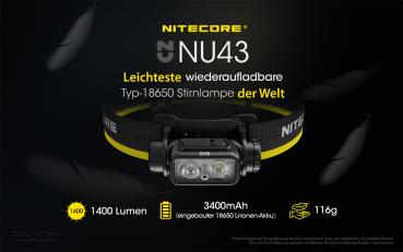 Nitecore® NU43 - 1400 Lumen